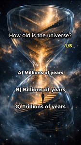 The universe is vast, mysterious, and full of surprises. Did you know that we can measure time, but not all of it is visible to the human eye? Test your knowledge on time, space, and the invisible 👇 Can you guess how old the universe is, or what’s hidden from your eyes? | Cosmic Quiz