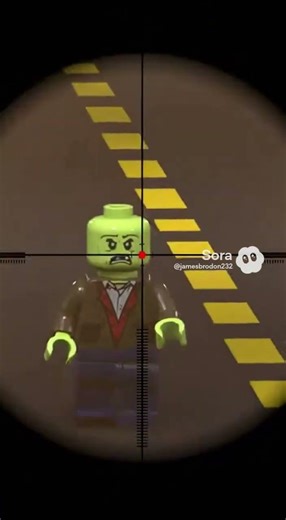 INSANE LEGO SNIPER HEADSHOT! 🧟‍♂️🎯 #lego #shorts #zombie