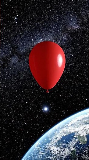 Balloon in space