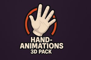 3D 12 Hand Animation Pack Example | 3D Animations | Unity Asset Store