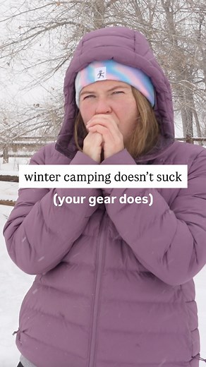someone had to say it!!👇🏼 It’s not winter, it’s your gear that is making you miserable on camping trips. I’ve gotten to test out a LOT of cold weather gear over the last few years, and these are three things that are in my car for every winter trip! My 20° quilt with a zippered foot box from @katabaticgear — I have had a few quilts over the years but as someone who gets cold feet, the zippered bottom has been 🤌🏼 chef’s kiss. PLUS, she used as a blanket it is big enough for both Terra and I t
