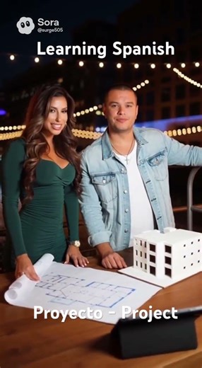 Learning Spanish, Proyecto - Project #spanish #spanishforbeginners #spanishvocabulary #sora2