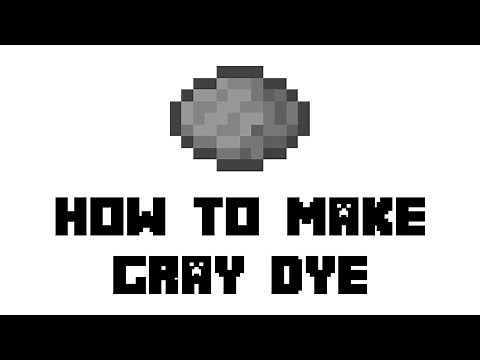 Minecraft Survival: How to Make Gray Dye