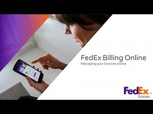 Manage your invoices online via FedEx Billing Online