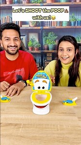 SHOOT the POOP!💩😂 #funny #couplecomedy #boardgames #viral #games #challenge