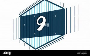 Abstract background animation for opening video. Abstract number counting animation Stock Photo - Alamy