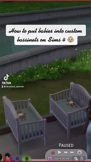 Sims 4 Baby Bassinet Tutorial