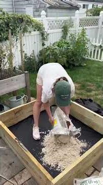 I figured out the easiest way to make a sandbox. Save this video and try this! #sandbox #sandboxdiy