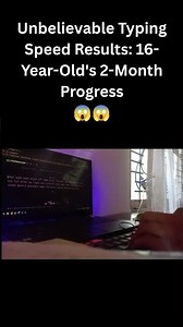 Unbelievable Typing Speed Results: 16-Year-Old's 2-Month Progress 😱⚡