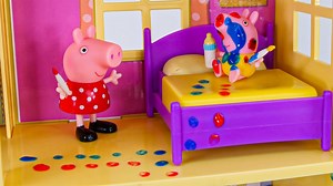 Toy Learning Video for Kids - Peppa Pig Babysitting Baby Alexander!