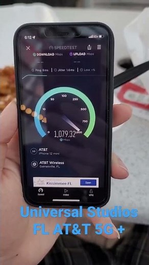 AT&T 5G+ Speed Test At Universal Studios Florida!