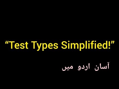 Types of Test & Concept of Testing | Kinds of Tests Explained