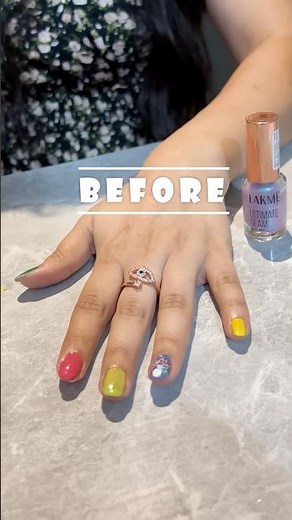 💅 Colour Change Nail Paint by Lakme - Must Try Easy Trick ✨ #lakme Ultimate Glam | #nailart #nails