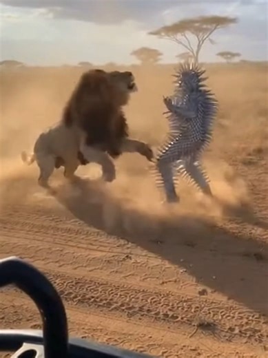 Cactus Man vs Giant Lion