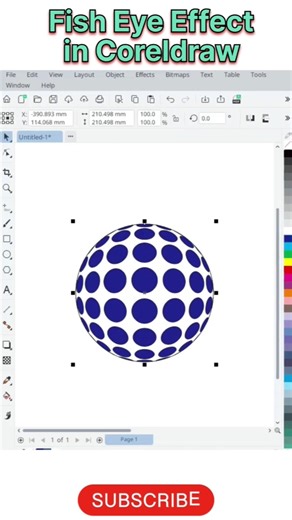 Fish Eye Lens Effect in Coreldraw😲#coreldraw#coreldraw2021#coreldrawtips#coreldrawtutorial#coreldraw