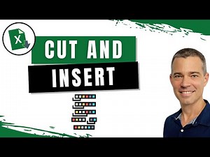 How to Cut and Insert in Excel in SECONDS! (Lesson 18 of 50)