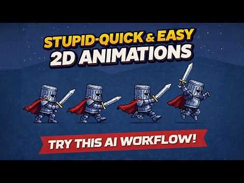 Create Any 2D Game Animation in Minutes - AI Workflow