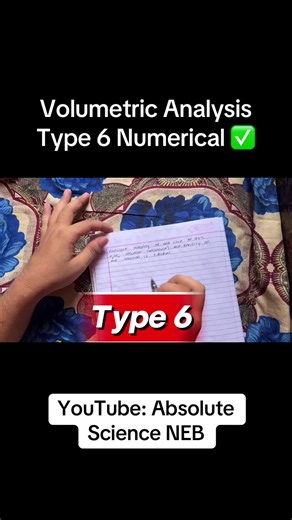 Volumetric analysis type 6 numerical class 12