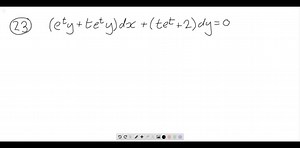 SOLVED:In Problems 21-26, solve the initial value problem. (e^t y t e^t y) d t (t e^t 2) d y=0,   y(0)=-1