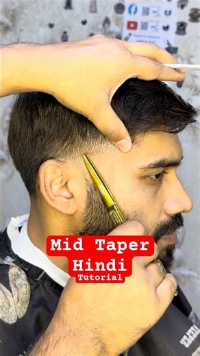 Mid Taper Haircut Tutorial | Mid Taper Fade Step by Step | HINDI 🔥✂️