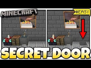 Minecraft - SECRET HIDDEN DOOR [ Redstone Tutorial ] MCPE / Bedrock / Xbox / Switch