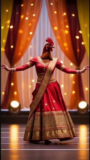 "Chicken Dance | Hilarious Traditional Dance Performance in a Chicken Costume!😂"