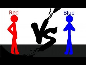 Red vs Blue Fighting Animation | Stick Nodes