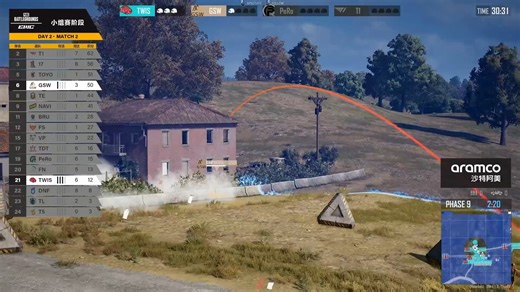 【EWCPUBG】高光时刻 恭喜TWIS第二局吃鸡