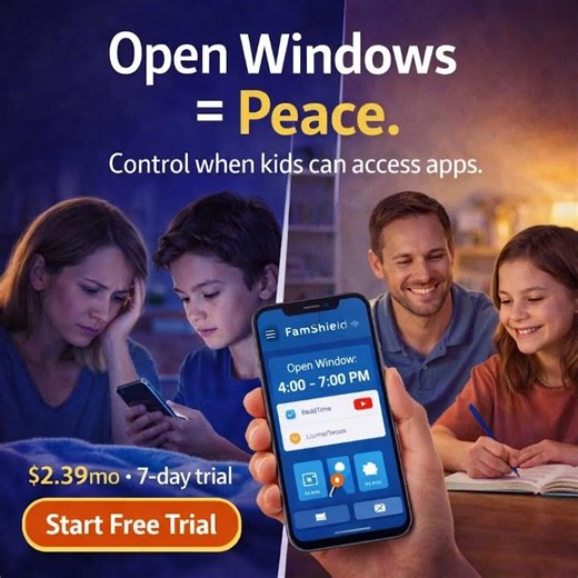 Control Screen Time | Famshield Parental Control App