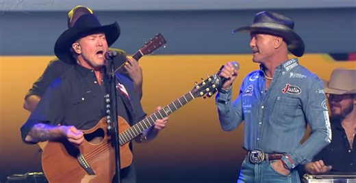 Tim McGraw Surprises Fans By Joining Tracy Lawrence Onstage To Sing "Find Out Who Your Friends Are"
