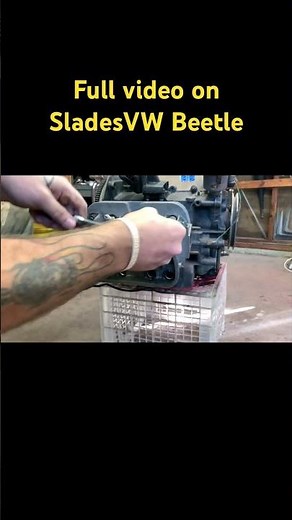 VW Beetle Engine Cylinder Head Removal- VW Beetle 1600 motor - VW Bug Engine Rebuild -#short #shorts