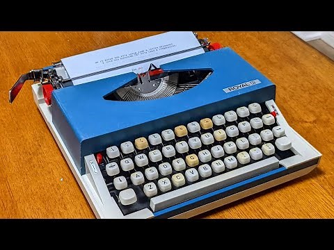 Cleaning up a typewriter, the easy (er) way