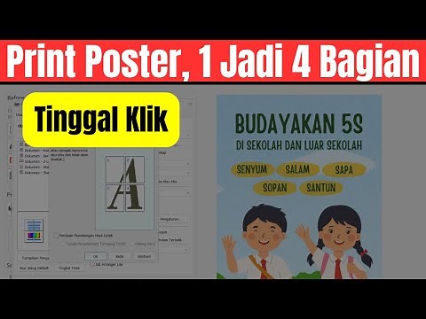 How to Print 1 Sheet of PDF into 4 Parts Poster Printing