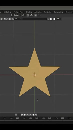 How to Make a Perfect Star in Blender #3d #blender #tutorial