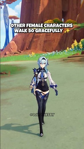 Female characters with elegant Walks #genshinimpact #genshin #shorts