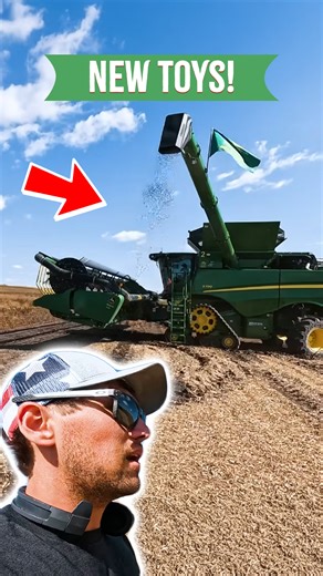 First Day Of Harvest 2025 With New Toys! | Larson Farms