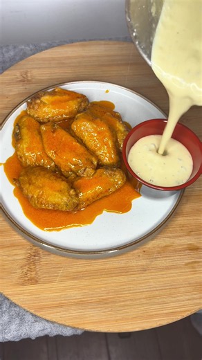 Warm Blue Cheese Dip for Buffalo Wings