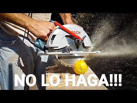 Circular Saw Danger - SLOW MOTION - Circular Saw KICKBACK