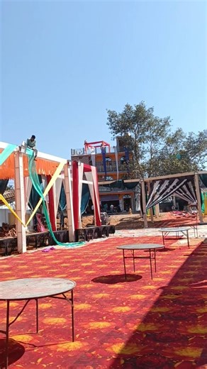 mere yaar ki shaadi hai #wedding #setup #program #marriage #decoration #chhattisgarh #trendingshorts