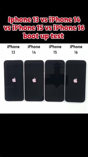 iphone 13 vs iPhone 14 vs iPhone 15 vs iPhone 16 boot up test 🥶 ultimate speed test