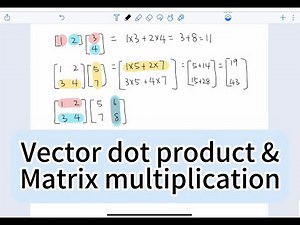 Vector dot product & matrix multiplication