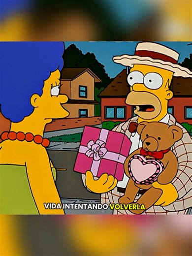 mars olvidó a Homero, y Homero intento recuperar su amor 😿 #simpsons #lossimpson