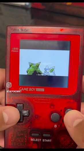 Pokémon Red on a Red Game Boy Pocket 👾Console and game now in stock 📺