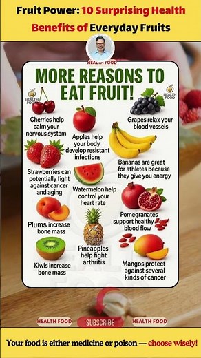 Fruit Power: 10 Surprising Health Benefits of Everyday Fruits #FruitBenefits #HealthyEating