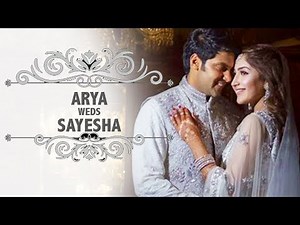 Arya weds Sayyesha complete wedding videos | Arya and Sayyesha dance