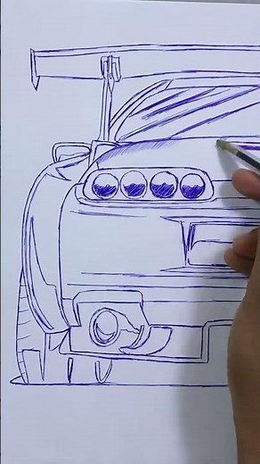 DIBUJO SUPRA MK4 #art #dibujo #drawing #toyota #toyotasupra