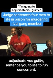 A judge in Tampa, Florida, today sentenced four men to life in prison without parole for the 2024 murder of a rival gang member and rapper. Judge Michelle Sisco followed the jury's May 15 recommendation for life in prison instead of death for Sean Gathright, 20; Isaiah Chance, 23; Davion Murphy, 29; and Rashad Murphy, 32. A jury on May 8 convicted Gathright and the Murphys of first-degree murder, conspiracy to commit first-degree murder and three counts of attempted second-degree murder for thre