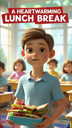 ✨ A Heartwarming Lunch Break | Short Animated Story About Kindness 💕 | Moral Story for Kids #shorts