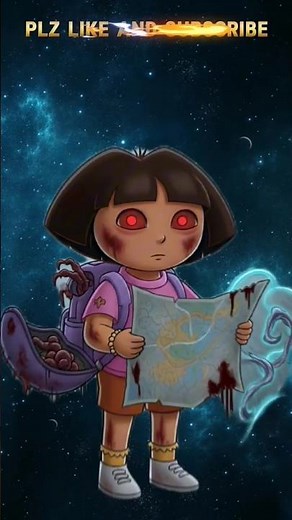 Horror Version of Dora the Explorer | Dark Dora Short #scary #DarkCartoons #HorrorShorts #shorts