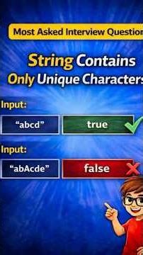 String Contains only unique Characters? Not using java programming